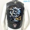 Vest Street Punk Vest Jacket Sleeveless Harley Motorcycle Badge Embroidered Vest