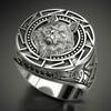 Men 'S 925 Vintage Wolf Totem Thai Silver Ring Nordic Mythology Viking Warrior Wolf Head Men 'S Ring