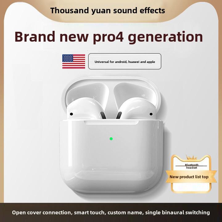 Беспроводная Bluetooth-гарнитура Pro4 Dual Ear In-Ear 2025 года — четвертое поколение, сверхдлительное время работы в режиме ожидания