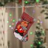Christmas Socks To Hang Large Christmas Sock Gift Personalized Snowman And Reindeer Christmas Stockings Xmas Gift Bag For Christmas Decoration Firepla