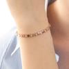 [leshop] 14K Honeycomb Stone Bracelet (Gold Plated)_LJ5069BRB