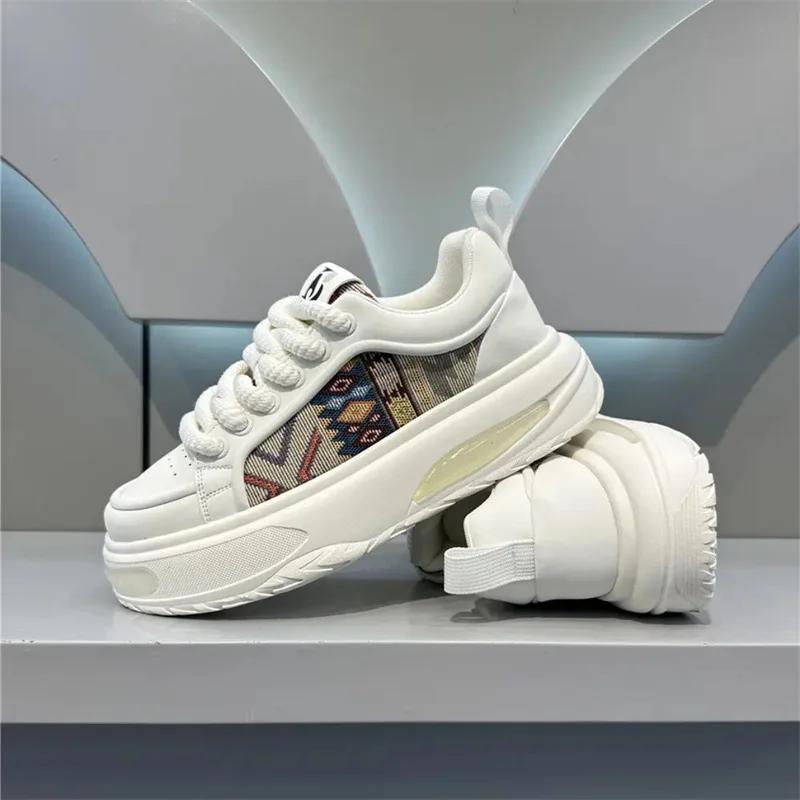 Spring Autumn New Classic Men's Shoes Thick Soled Height Increasing Casual Shoes for Youth Outdoor Running Sports Shoes Sneakers