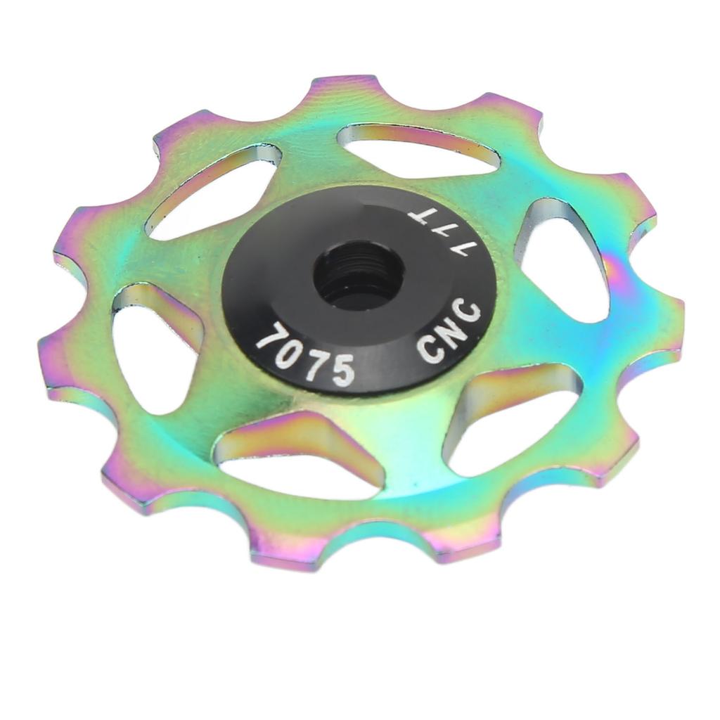 Ролик заднего переключателя 11 зубьев Алюминиевый сплав Полый дизайн Прочная поддержка Встроенный подшипник Велосипед