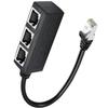 Разветвитель Ethernet-кабеля RJ45, Сетевой адаптер, Разветвитель Ethernet 1 на 3 кабеля, Подходящий Super LAN Ethernet-разъем-адаптер Cat 6