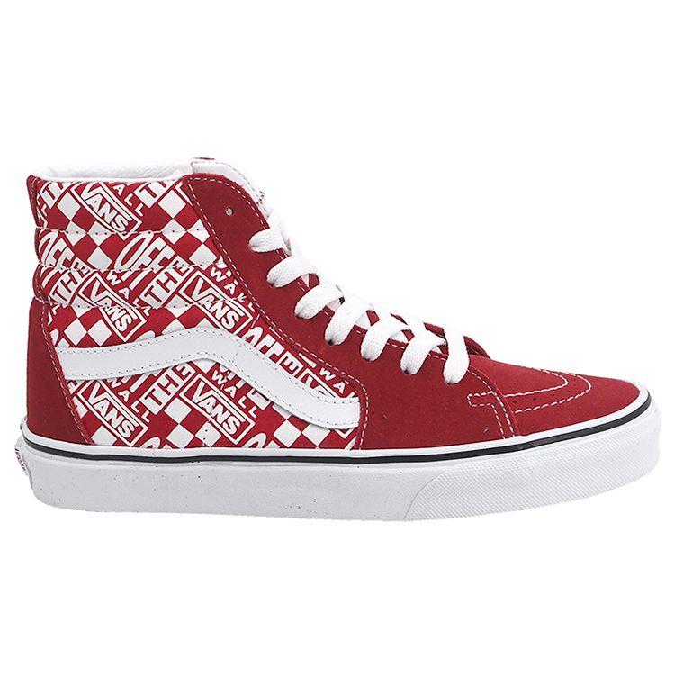 Vans Sk8-Hi Off The Wall Unisex Sneakers Red Chili-Pepper Racing-Red VN0A32QG3VB
