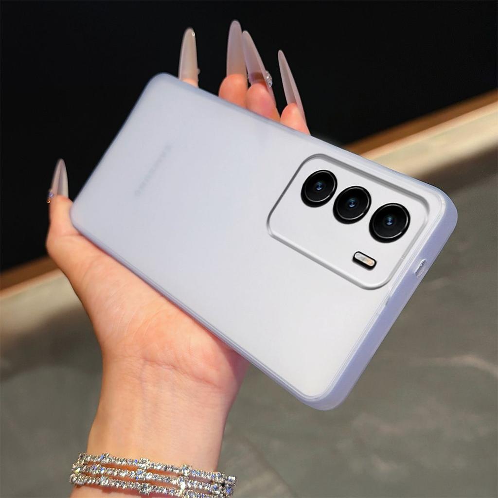 Полупрозрачный матовый чехол для телефона в цвете Моранди для realme 14x 5G Мягкий ТПУ корпус