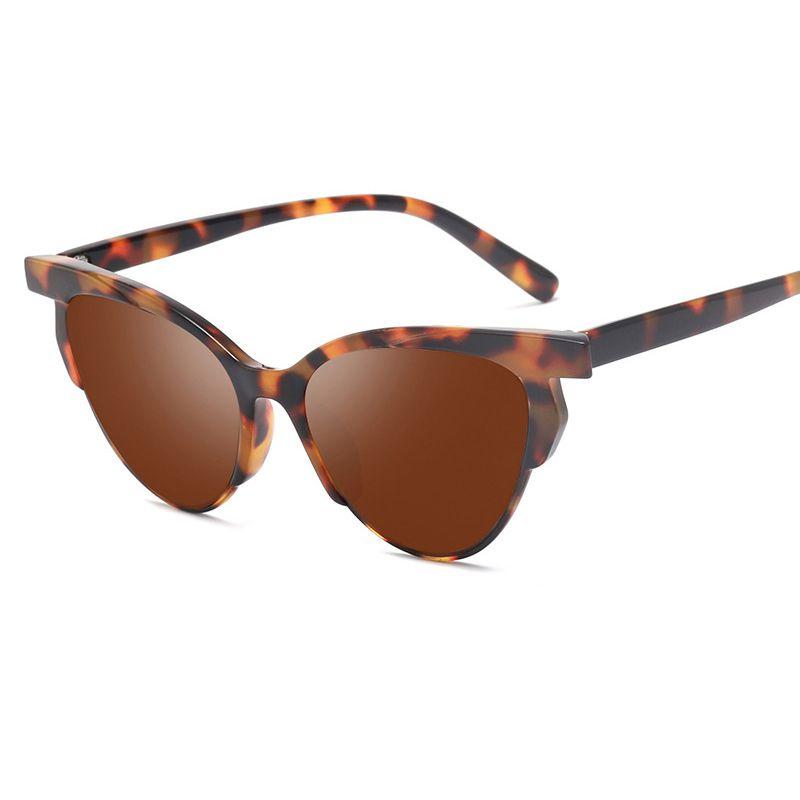 Classy Vintage Retro Cat Eye Triangle Sunglasses For Women Colorful Eyewear Glasses