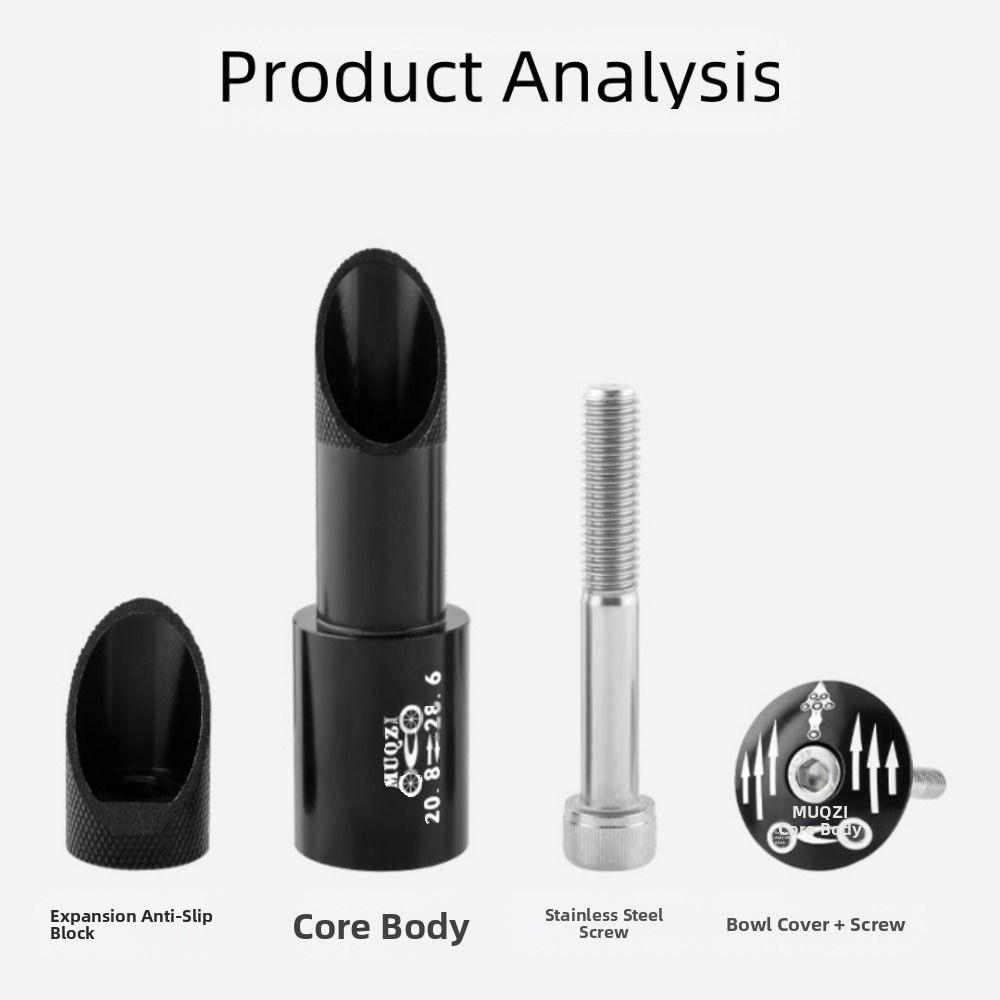 Aluminum Zinc Zinc Alloy Fork Stem Extender Anti-slip Stem Conversion Adapter Road Bike