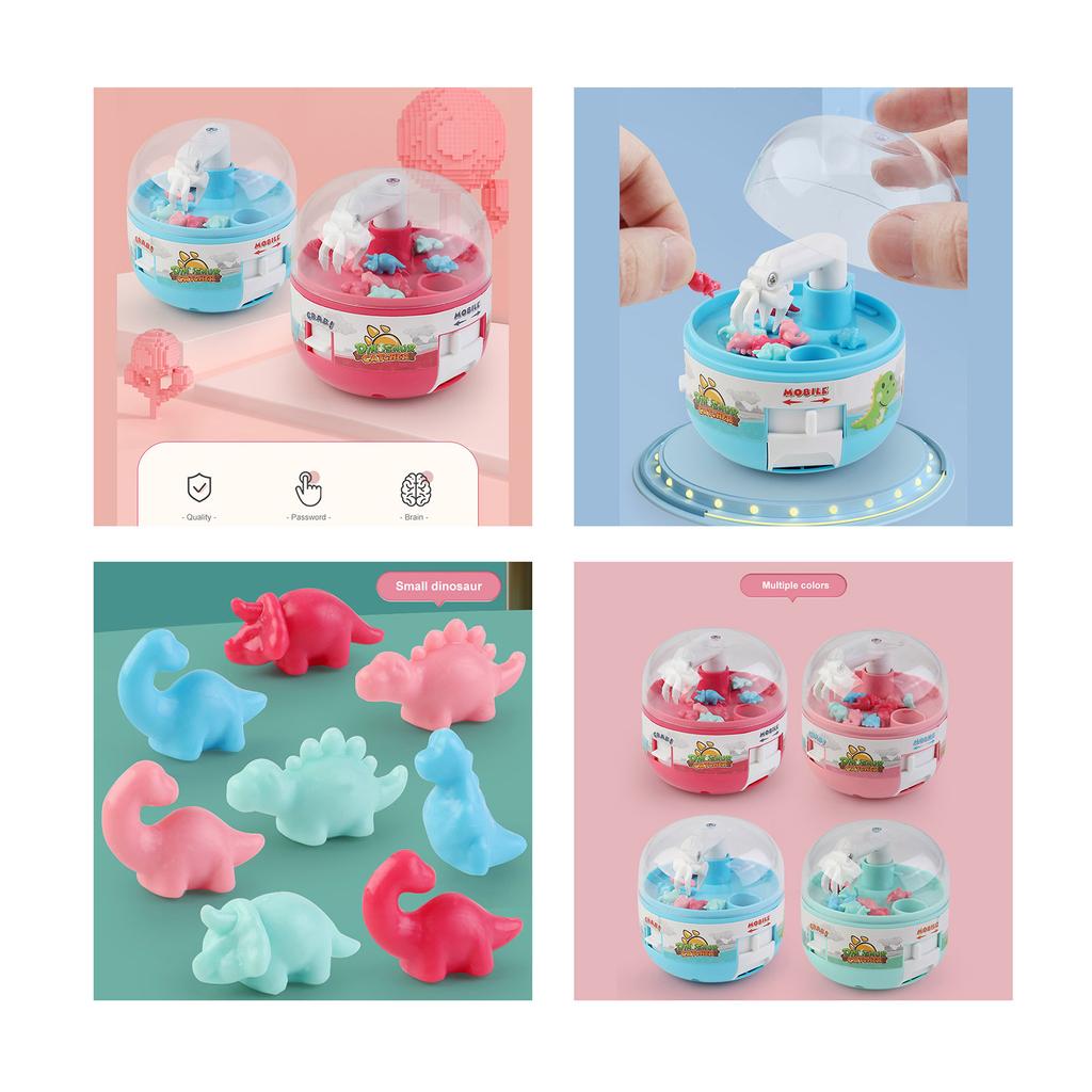 Машина для игры в когти Мини-динозавры Игрушка Гашапон для детей Игра Призы Игрушка Подарок на день рождения Игра Маленькие Призы Мини-динозавры