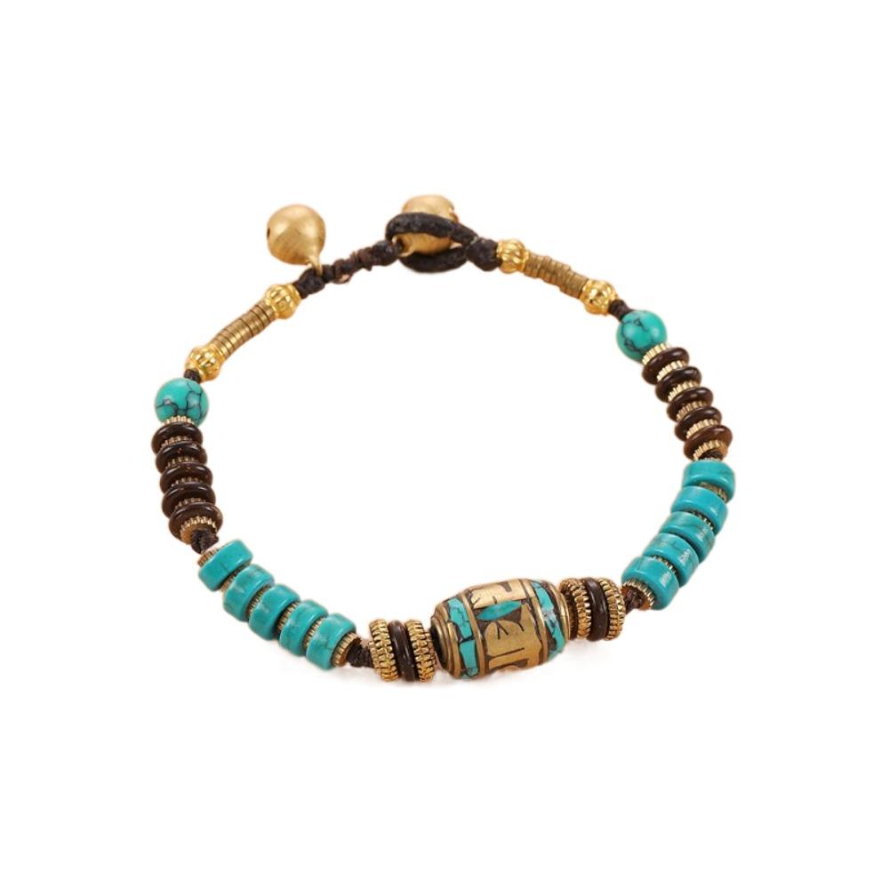 Красочный браслет в тибетском стиле, ретро-браслет из бисера, модный браслет в стиле бохо, ювелирные изделия