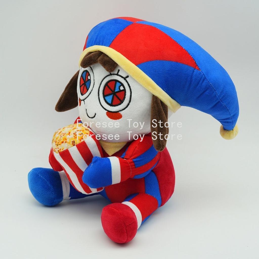 The Amazing Digital Circus Anime Surrounding Popcorn Pomni Plush Toy Kawaii Decorative Display Ornament Best Gifts for Childrens
