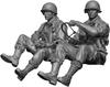 H3 Model 1/48 WWII U.S. Army Paratrooper Driver and Pilot (2 Figures) Resin Kit HS48025