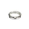 925 Silver Croissant Cross Ring: Unisex Minimalist Hip Hop Style