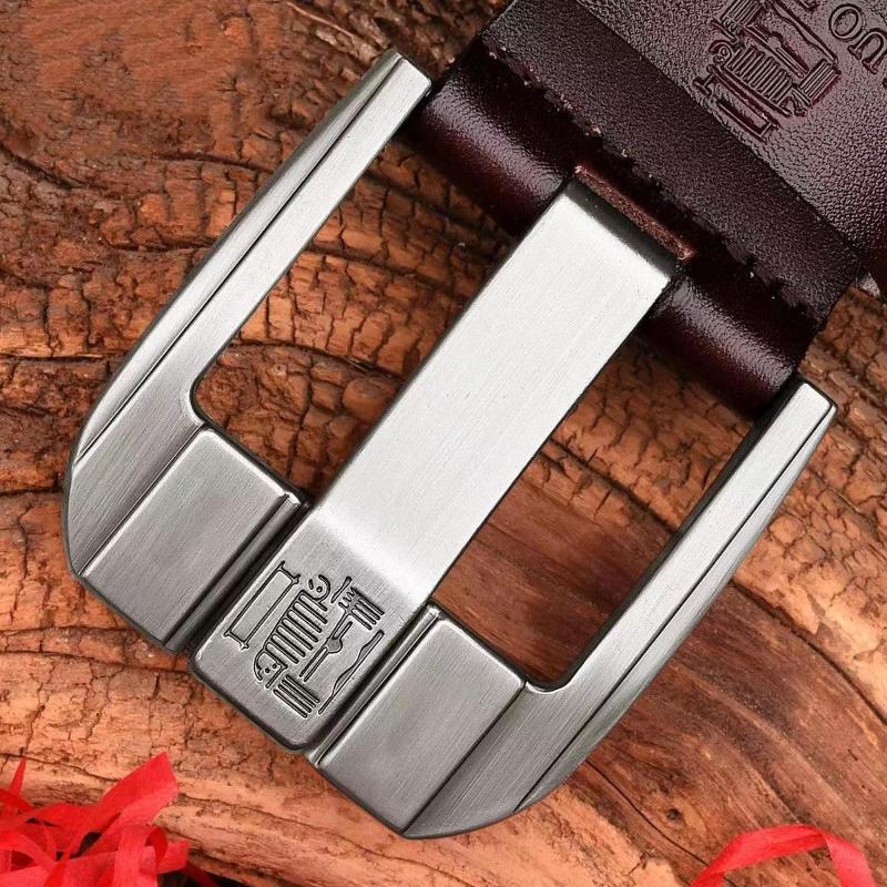 Мужская пряжка для ремня, натуральная кожа, деловой кожаный молодежный ремень, повседневная пряжка для ремня