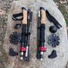 Trekking Poles Ultralight Carbon Fiber Folding Hiking Nordic Walking Stick Quick Flip-Lock Telescopic Crutches