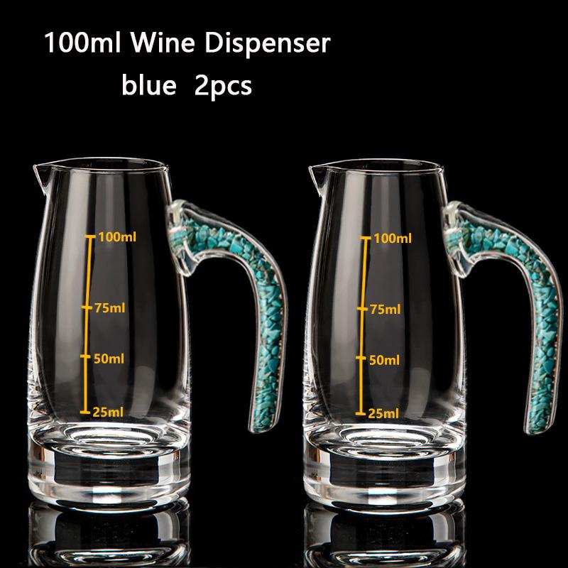 Набор бокалов для ликера из хрусталя с алмазной резкой и диспенсером для вина, рюмка для водки, бокалы для вина, виски, крепкие напитки, сакэ, бренди, чайная чашка