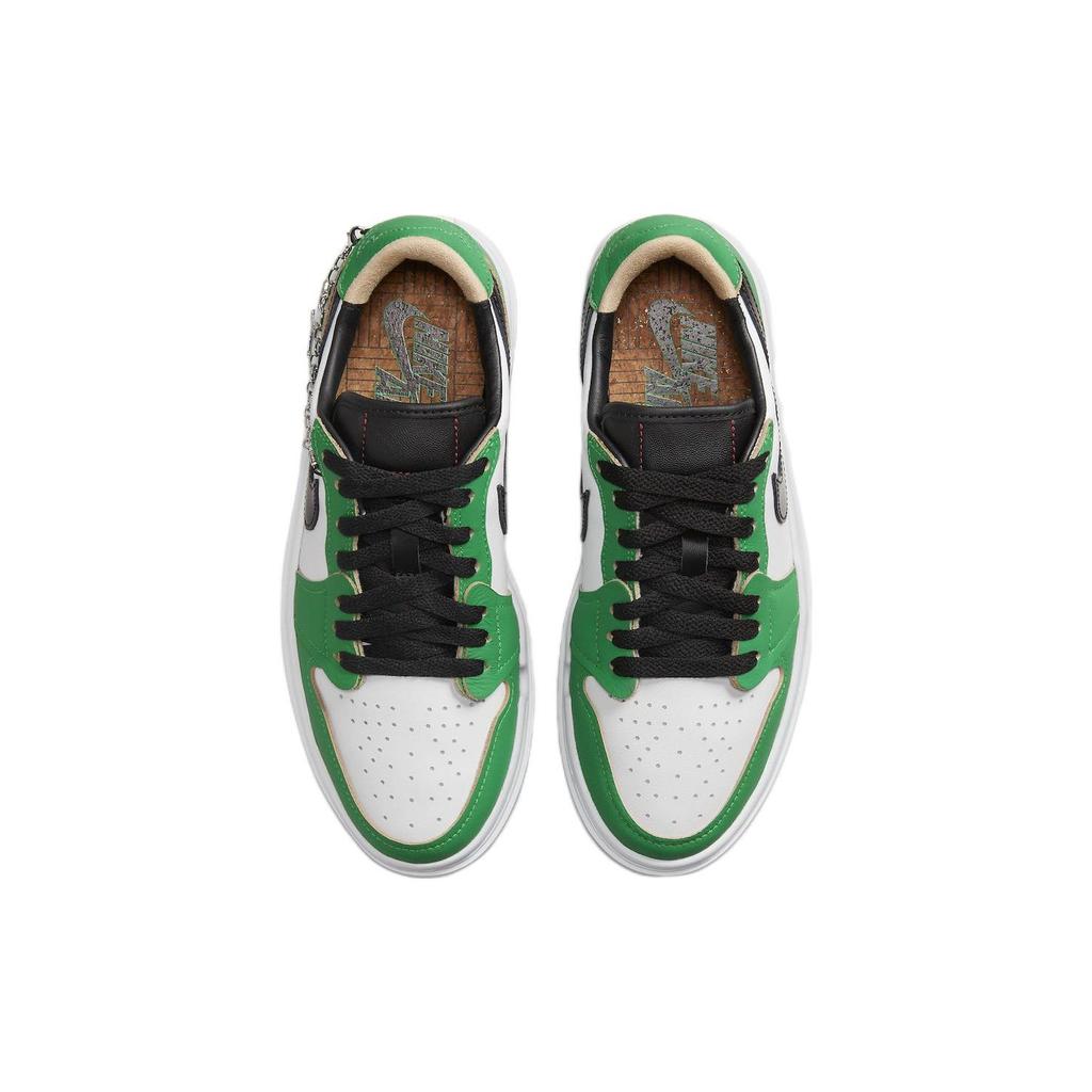 Air Jordan 1 Elevate Low SE Lucky Green Женские кроссовки Белый Белый-Оникс Черный DQ8394-301