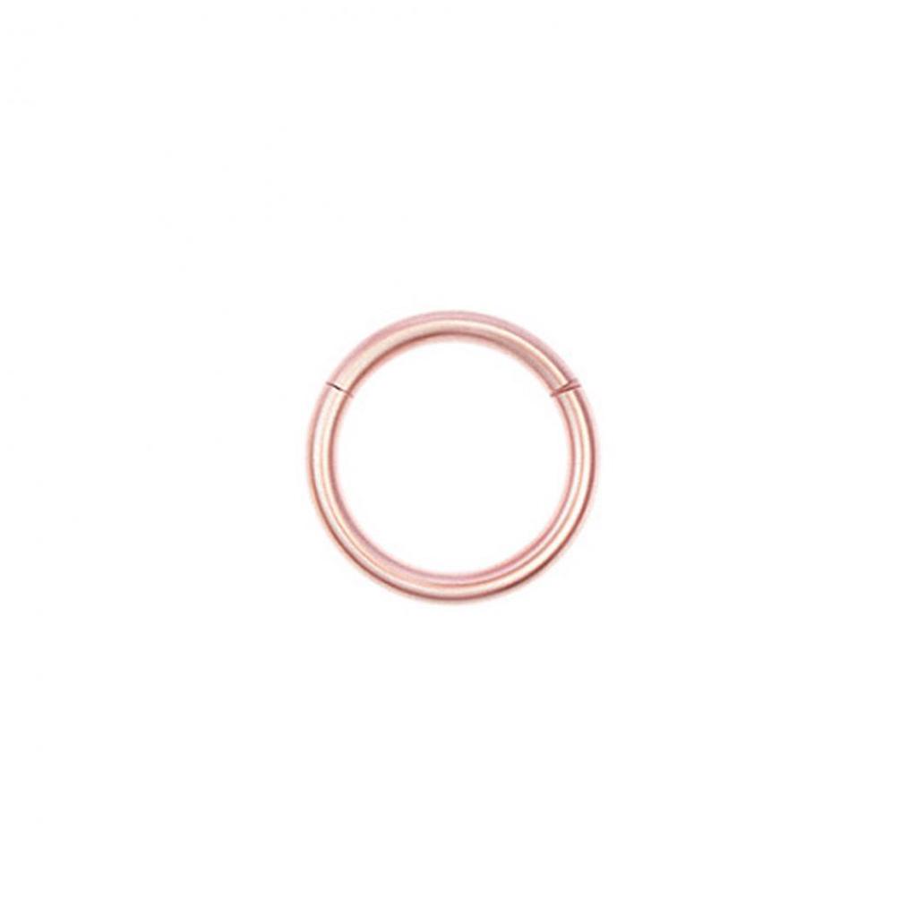 Пирсинг в виде кольца на нос