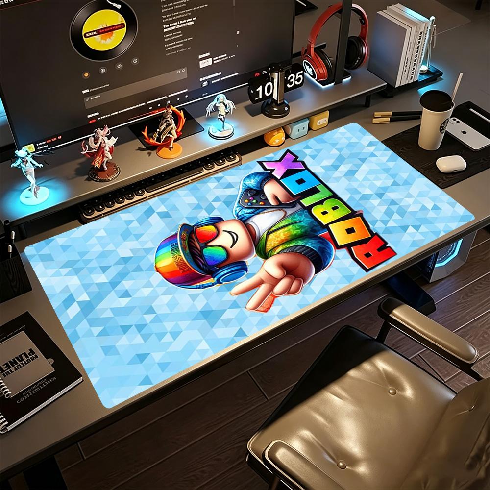 Roblox Large Mouse Pad Gamer Mousepad Desktop Mouse Pad Non-Slip Rubber Base Office Desk Accessory