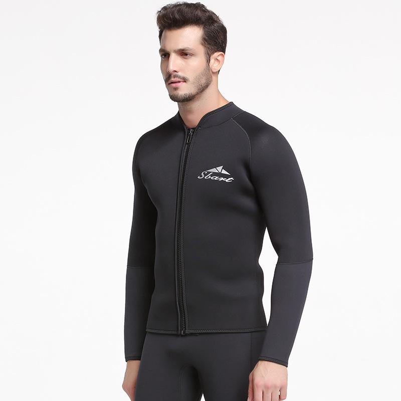 5MM Sharkbat Wetsuit: Unisex Fleece-Lined, Cut & Puncture-Resistant, Compression Deep Diving Two-Piece Surf Suit
