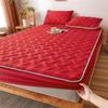 Quilted Bed Mattress Cover Thicken Bed Fitted Sheet Skin-friendly Mattress Topper Cover with Elastic Band Bedcover Bedcloth (No Pillowcase)