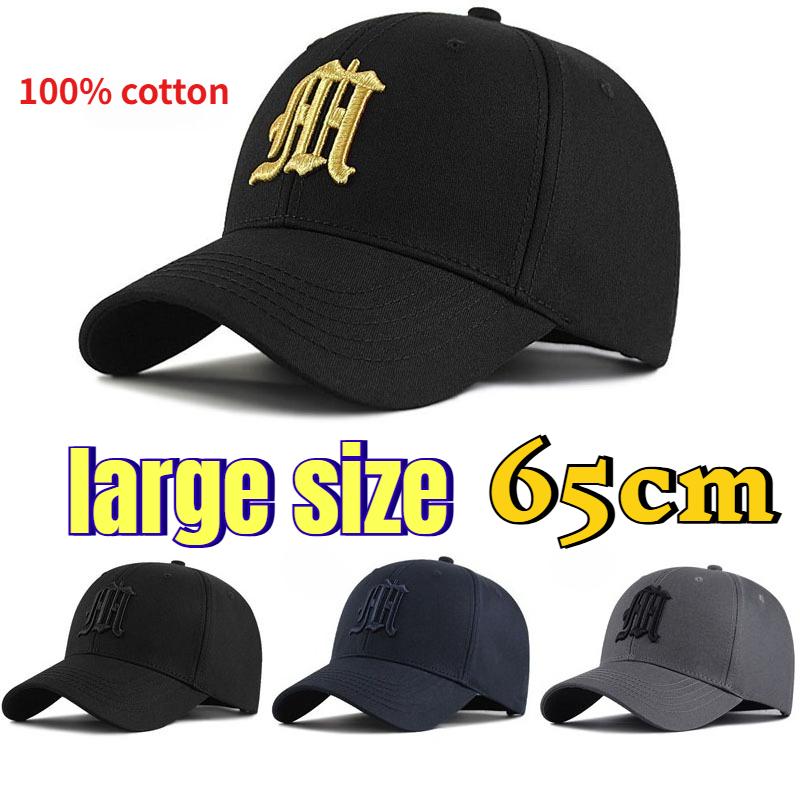 2026 New XXL Large Size Men's Cotton Baseball Caps 60-65cm Big Head Hard Top Trucker Cap Women Summer Sun Protection Sports Hat
