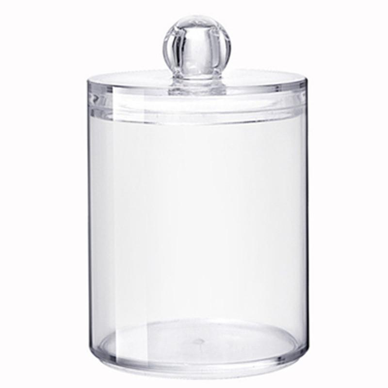 Портативный акриловый держатель для ватных палочек, прозрачный контейнер для хранения ватных дисков, косметический контейнер, органайзер для ювелирных изделий