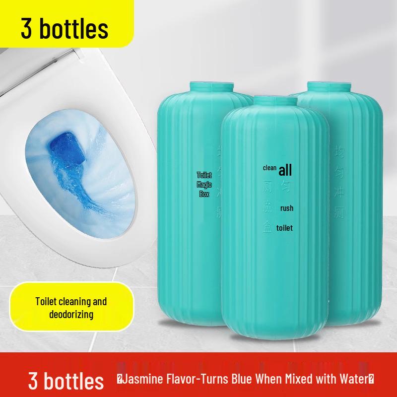 Набор из 3 антибактериальных средств для чистки унитаза: Мощная дезодорация, ароматное удаление накипи, длительный устранитель запаха