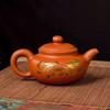 Можно перевернуть, без воды, меняет цвет при нагревании, чайник из исинской глины Чэнсян с драконом и фениксом, чайник для заваривания чая ручной работы с фильтром