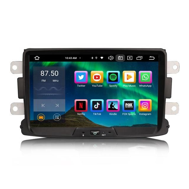 EU Best Sell 8 Inch Android 13.0 ES8529D GPS TPMS DAB+ 4G IPS Auto Radio for Renault Dacia Duster Logan Sandero Dokker Car Radio