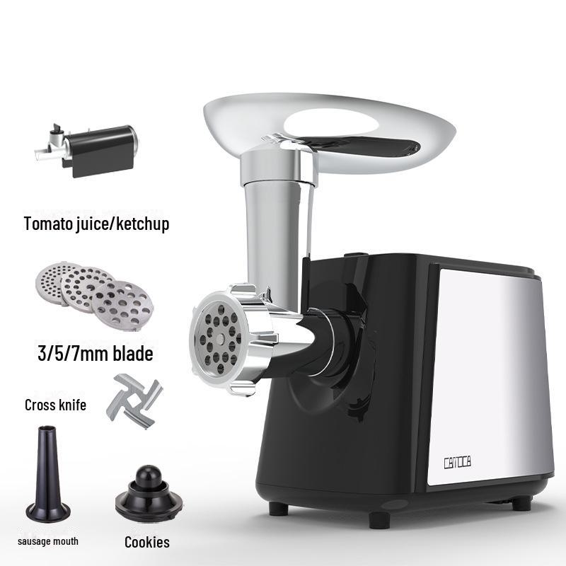 Электрическая мясорубка и шприц для колбас из нержавеющей стали с двойным напряжением - 110 В США / 220 В ЕС
