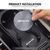 ZGAP4 2pcs Car Coaster Anti-slip Mat Sheepskin Water Cup Holder Pad For Mercedes Benz AMG W204 W205 W203 W211 W201 W210 W108 W124 W126