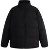 Logo Print Stand Collar Loose Warm Down Jacket Men Outerwear Black J323229-BEH
