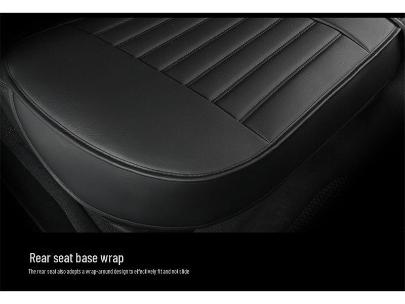 Всесезонная универсальная подушка на сиденье автомобиля с кожаным чехлом Ice Silk с полным обхватом и специальным зимним дизайном.