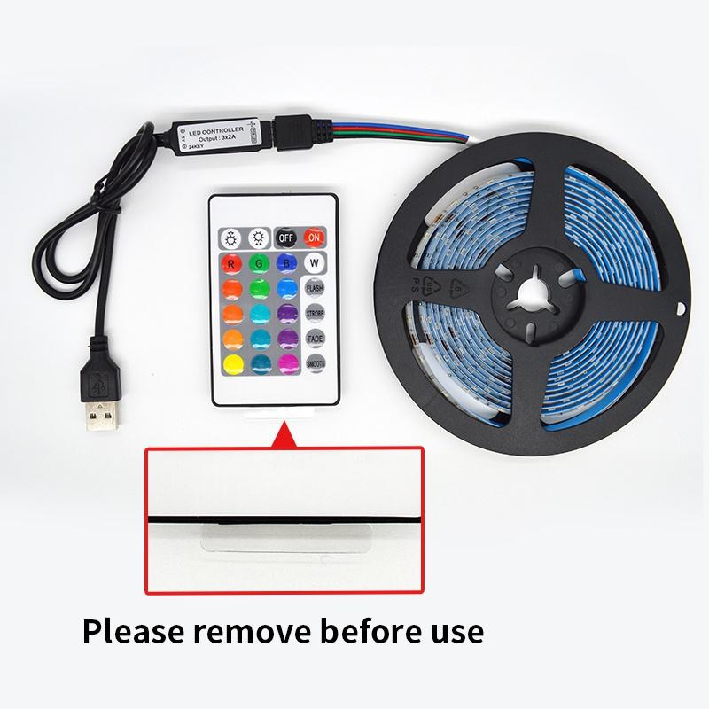 0,5 м, 1 м, 2 м, 3 м, 4 м, 5 м, 10 м, 20 м, светодиодная лента RGB 5050 SMD, гибкая лента, диодный свет для Рождества, праздника, свадьбы, дня рождения, домашнего декора спальни, 5 В постоянного тока