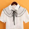 Одежда, шаль, украшение, съемный накладной воротник, лацкан, половина рубашки, кружевной искусственный воротник, мини-накидка