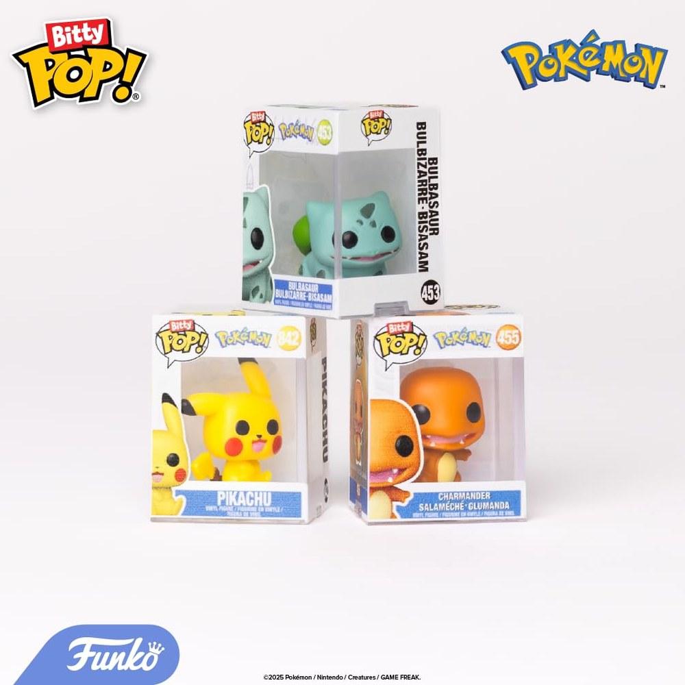 Миниатюрные фигурки Funko Pokémon Пикачу, Вапореон, Катерпи, Кубон, 2,2 см, штабелируемые, для подарочных пакетов и рождественских носков.