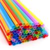 300PCS Colorful Plastic Disposable Large Drinking Straws For Pearl Bubble Milk Tea Smoothie Drink Party Supplies Bar Accessories