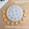 Mini Silicone Mold Reusable Resin Mold Baking Tool DIY Baking Tool  Candy Making
