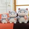 Cat Fish Eating Plush Toys Cartoon Stuffed Dolls Room Decorations Kid Simulation