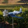 Garden Pinwheels Metal Yard Airplane Windmill Decor Decorative Pinwheels Weather-Resistant for Corridor Terrace Courtyard