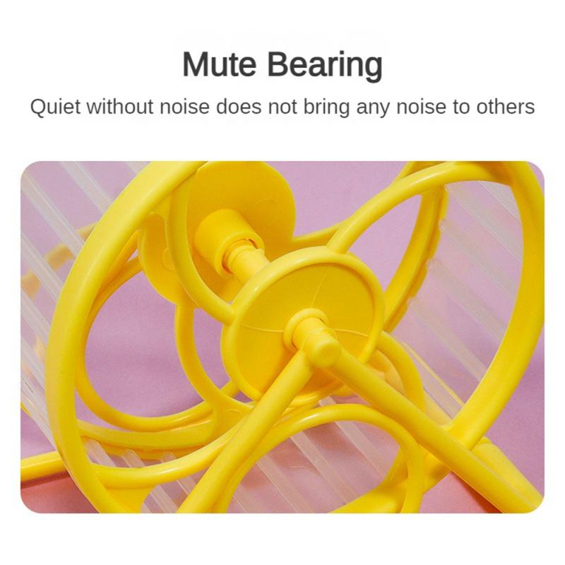 Колесо для хомяка Бесшумное Беговое колесо Защита от заклинивания Беговая дорожка для лап Хомяк Золотистый хомячок Беговое колесо Игрушка Беговая подставка Мелкие принадлежности для хомяка