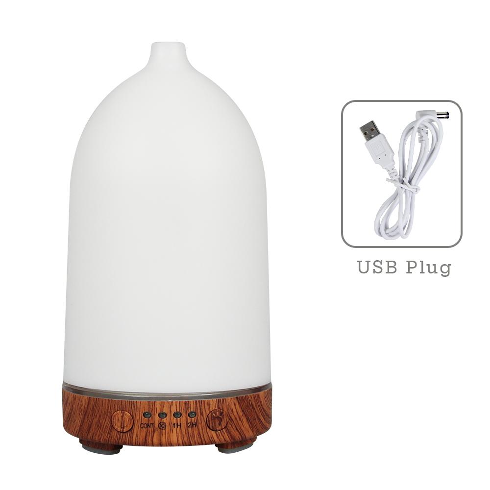 100 мл Диффузор эфирных масел Настольный ультразвуковой увлажнитель воздуха Домашний аромадиффузор с 7 меняющими цвет светодиодами