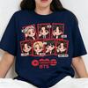 2026 Hot BTS 2.0 Arirang Cute Cartoon Graphic Unisex Tshirt New Kpop Boy Band Oversize Fashion Cotton Men's Women's Streetwear Shirt Short Sleeve Top