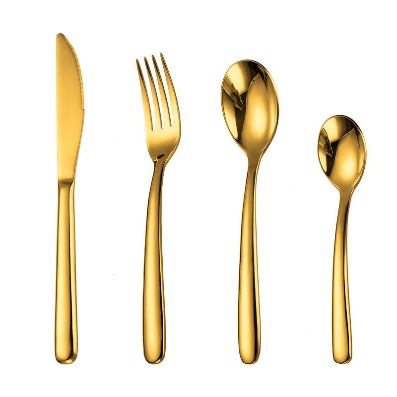 304 нержавеющая сталь европейская круглая ручка западная посуда элитные принадлежности для ресторанов и отелей нож вилка ложка чайная ложка