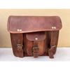 2 Side Pouch Brown Leather Motorcycle Side Pouch Saddlebags Sprayed 2Bag Pannier