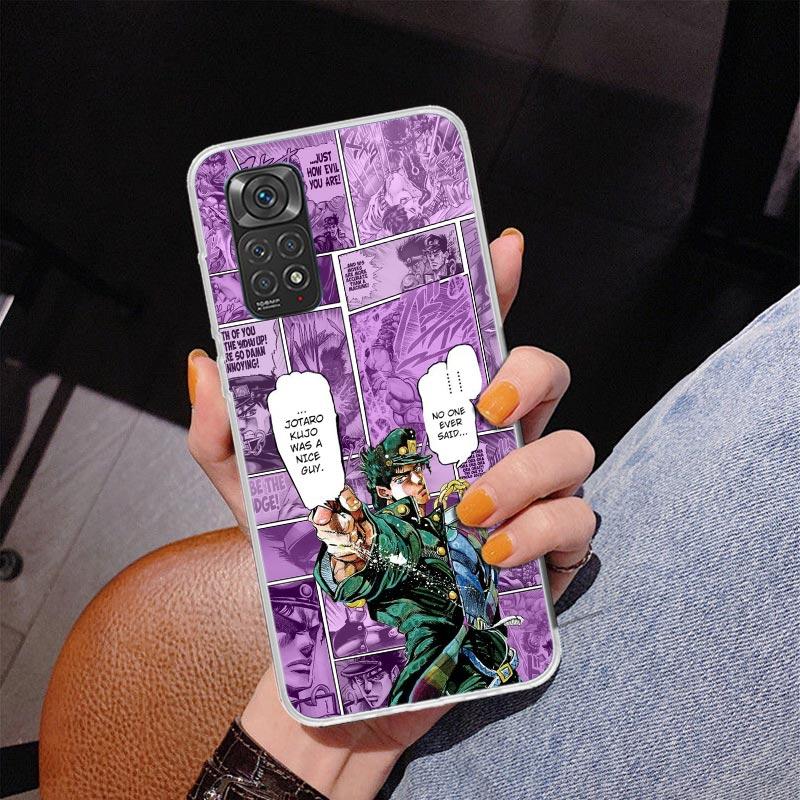 Чехол для телефона с аниме JoJo's Bizarre Adventure для Xiaomi Redmi Note 15 14 13 12S 12 11 Pro Plus 14S 11S 11E 10 10S 11T 5G Персонализация