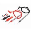 1 Pair Digital Multimeter Probe Soft-silicone-wire Needle-tip Universal Test Leads with Alligator Clip for LED Tester