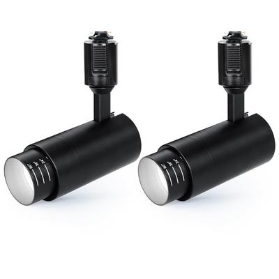 SPAHER Duct Rail LED Регулируемый угол луча освещения, эквивалентный регулируемому росту растений Интегрированный простой в использовании без лампочек светильник Living Black Set of