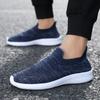 Large Size Without Shoelaces, Walk More Men's Shoes, Breathable Mesh Sports Shoes, Casual Mesh Shoes, Lazy Flying Woven Shoes